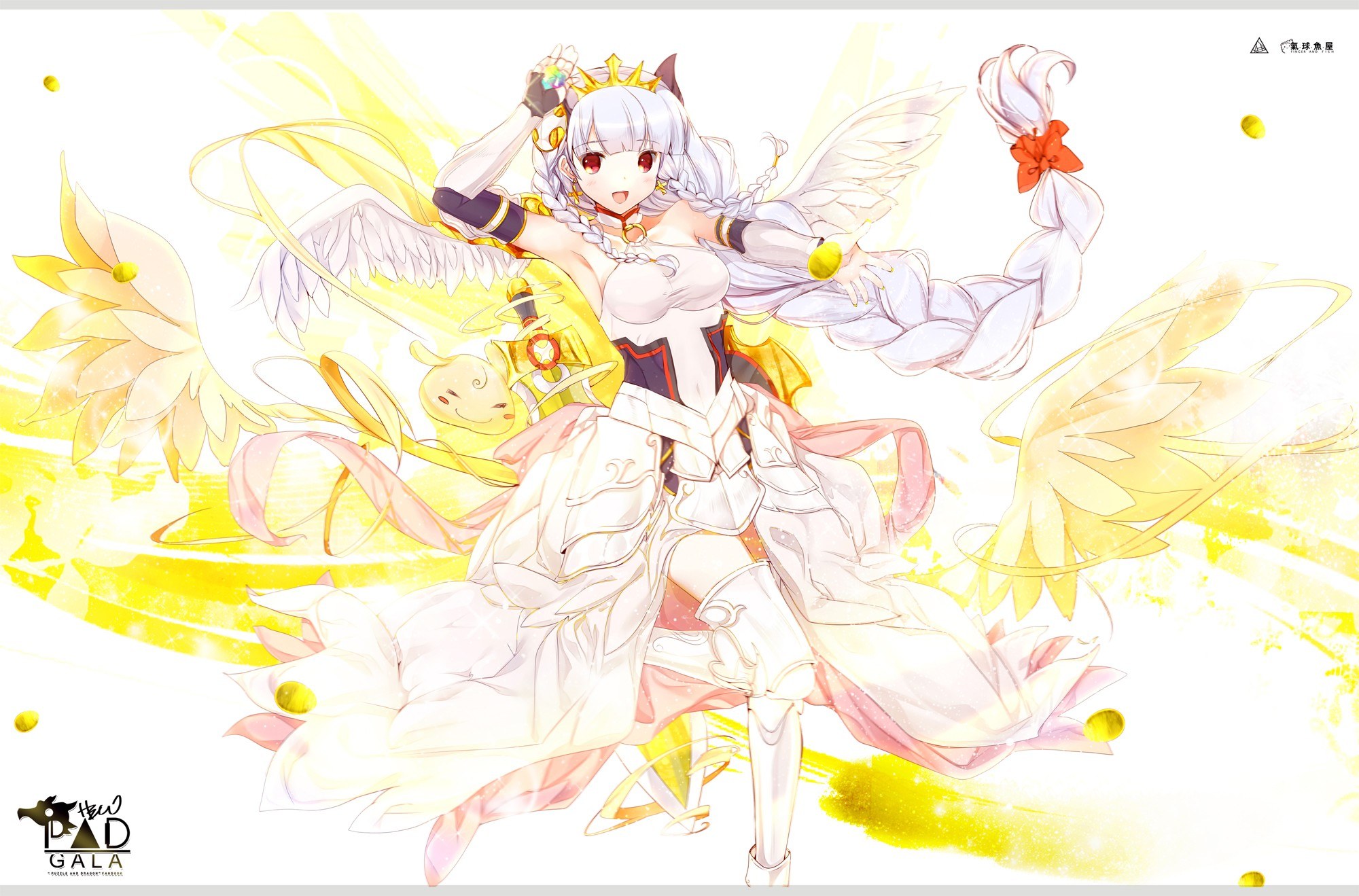 angelic warrior with wings