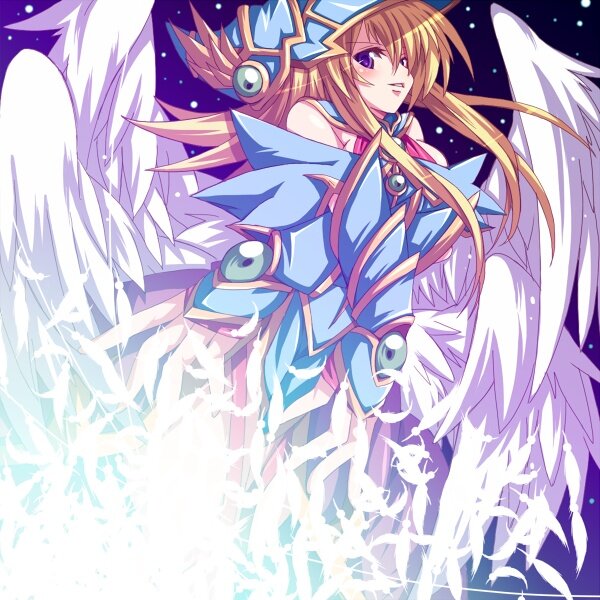 angelic warrior with wings