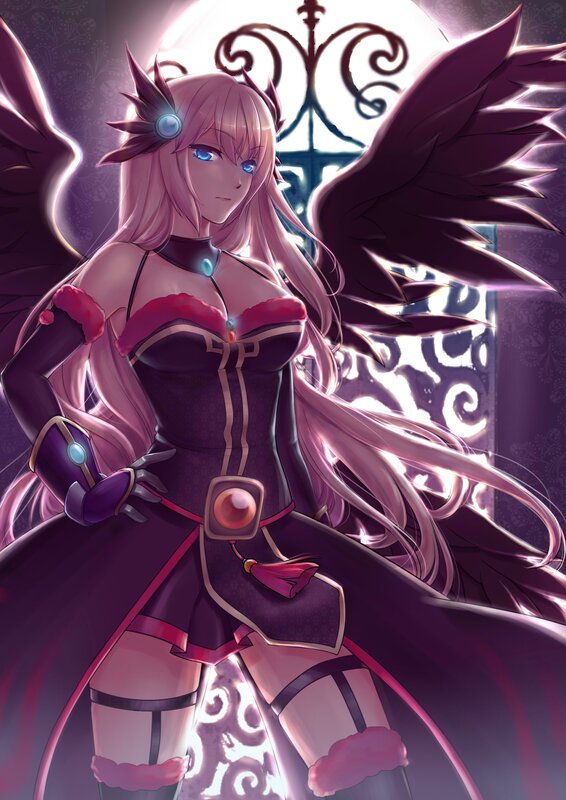 angelic warrior with wings