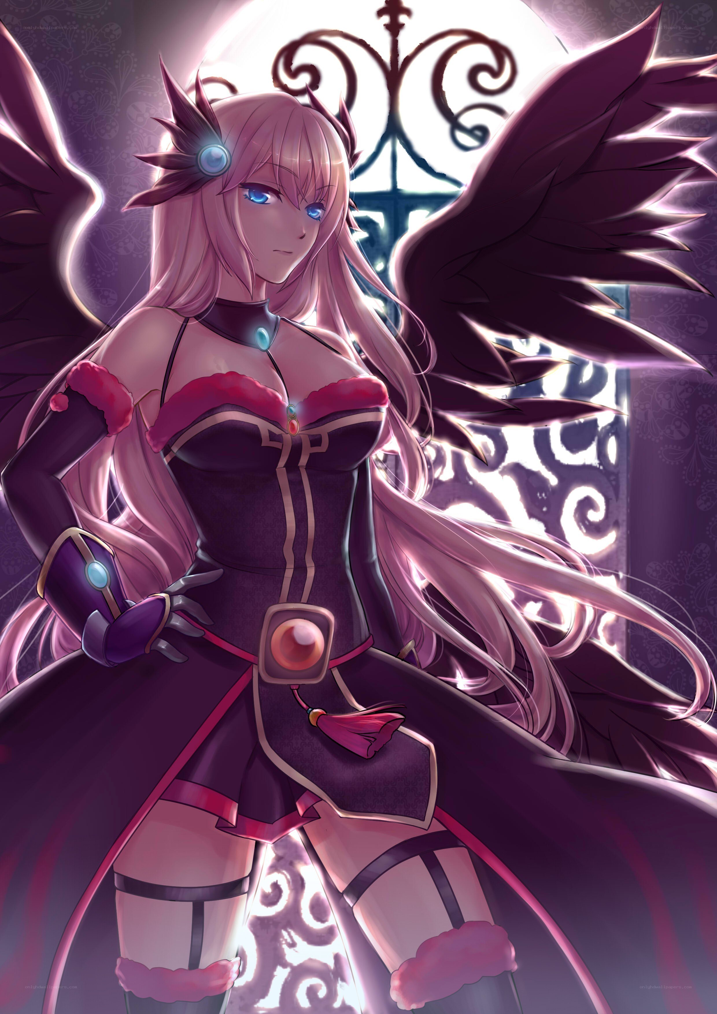 angelic warrior with wings