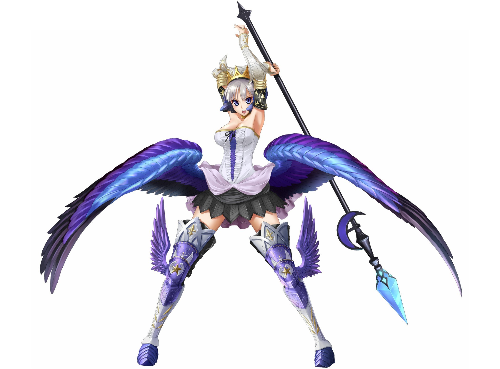angelic warrior with wings