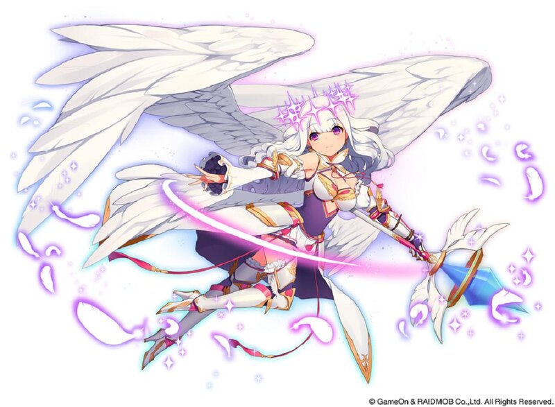 Angelic Warrior with Wings — White, Dynamic