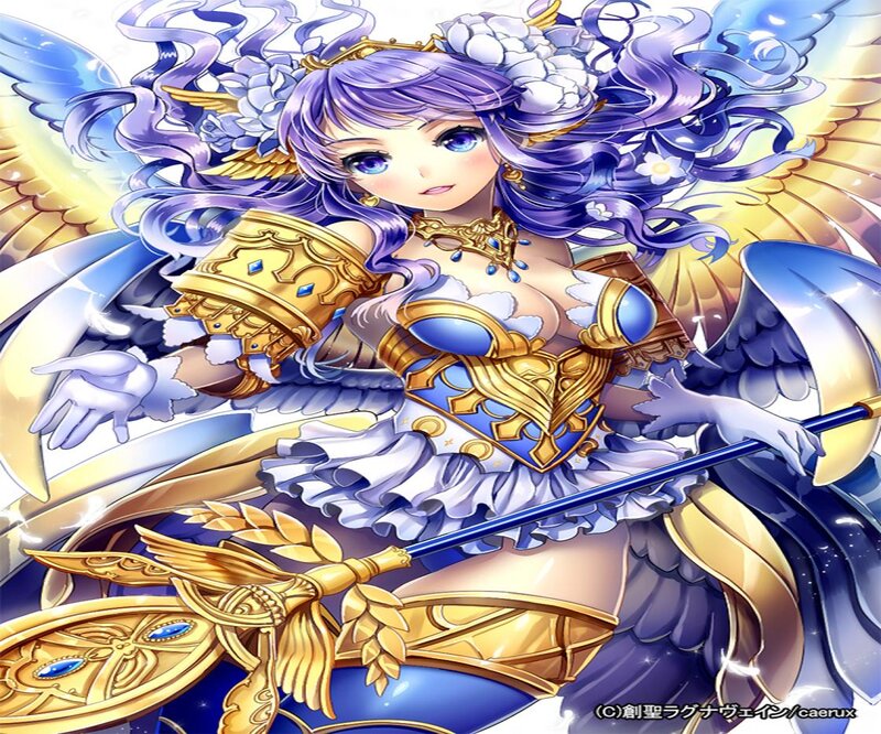 Angelic Warrior Woman — Purple, Dramatic