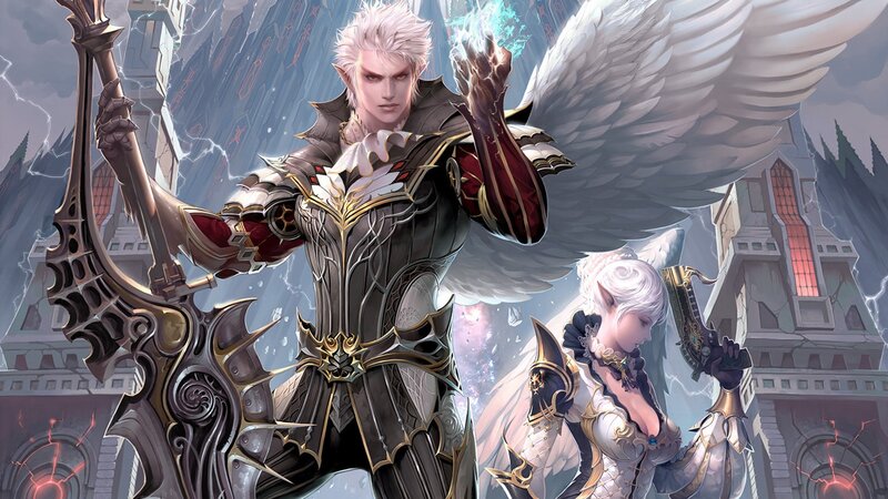 angelic warriors in battle