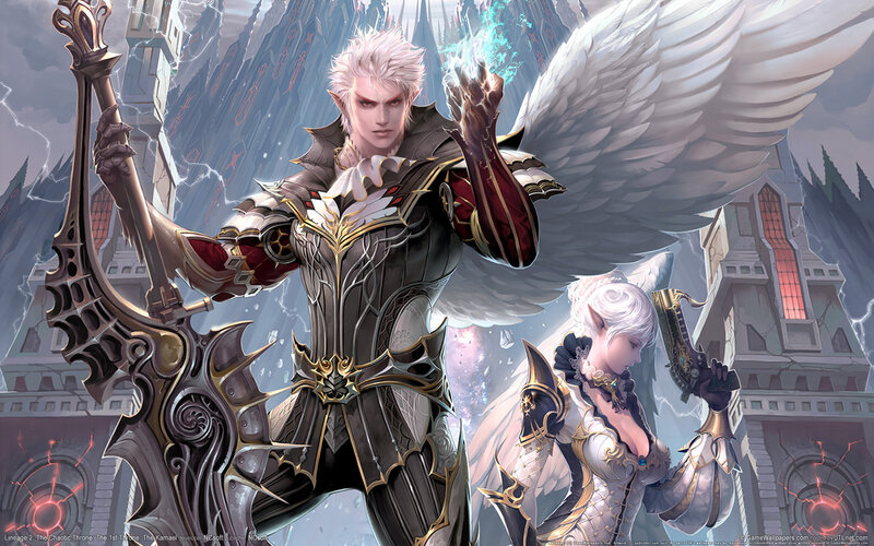 angelic warriors in fantasy battle