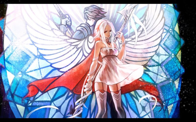 angelic warriors with wings