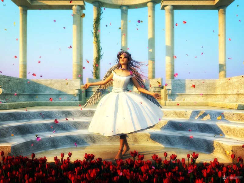 Angelic Woman Dancing