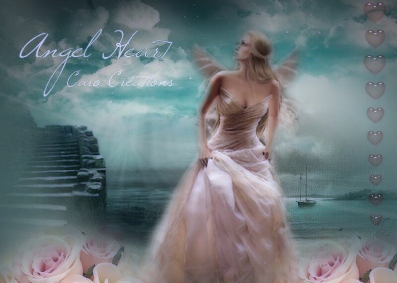 Angelic Woman in Gown
