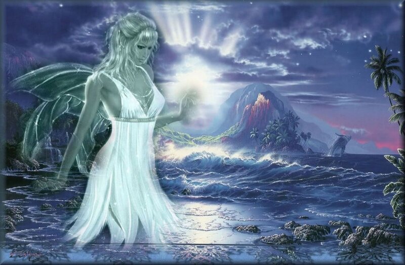 Angelic Woman on Beach