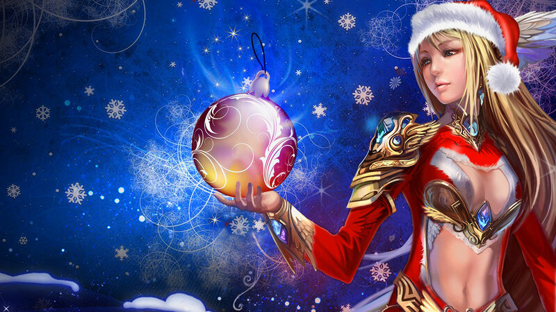 Angelic Woman with Ornament