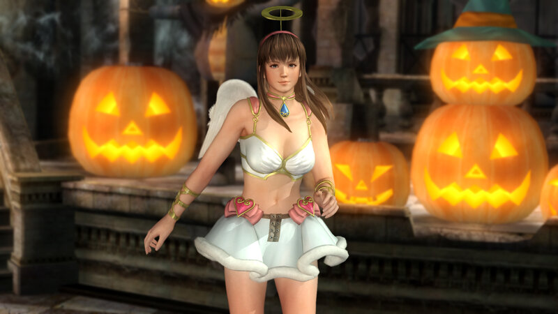 Angelic Woman with Pumpkins