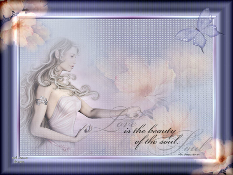 angelic woman with quote