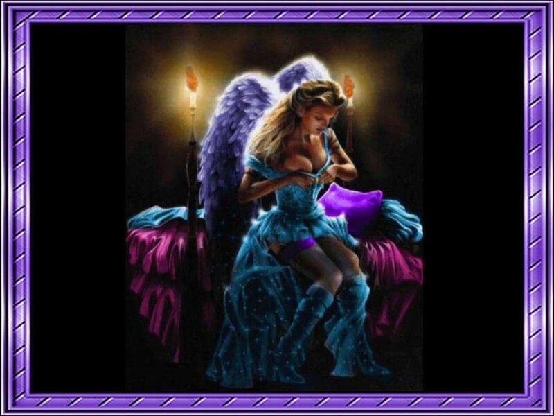 angelic woman with wings