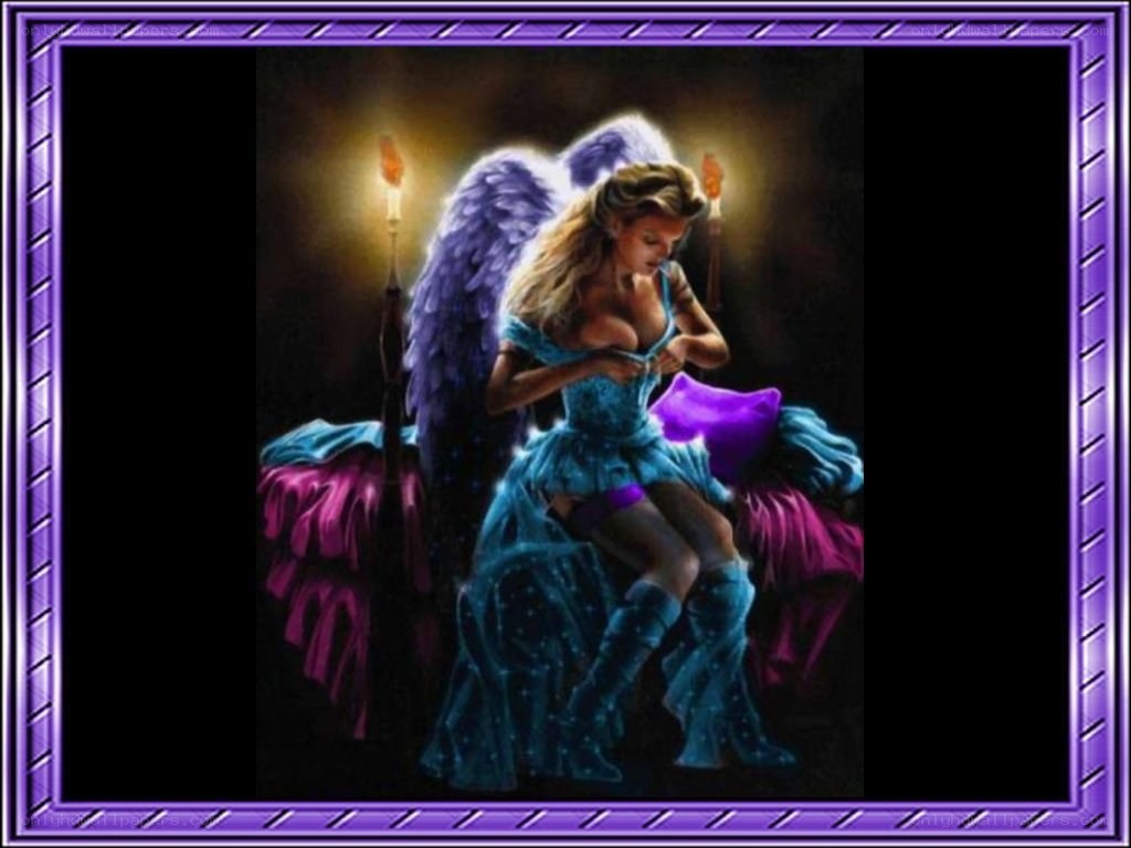 angelic woman with wings