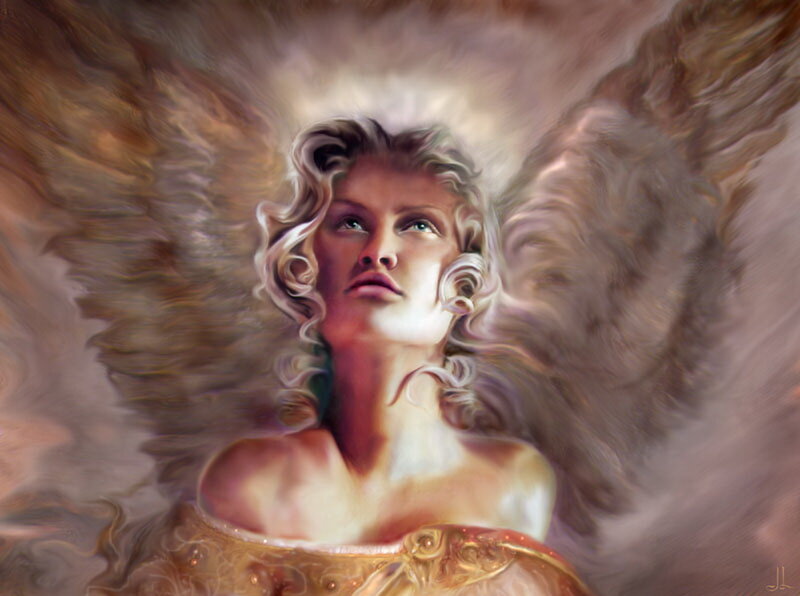 angelic woman with wings