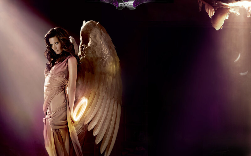 angelic woman with wings