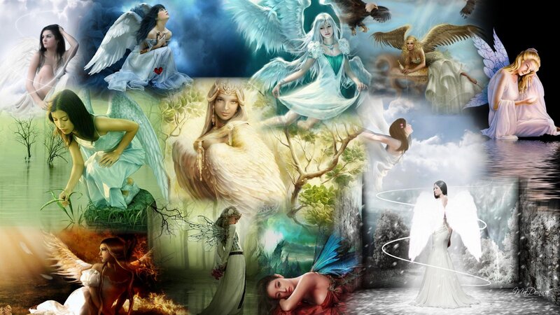 Angelic Women Collage