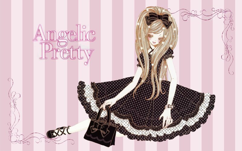 Angelica in a polka-dot dress