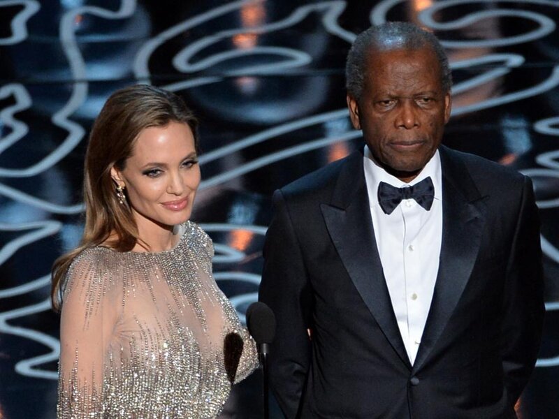 Angelina Jolie and Morgan Freeman