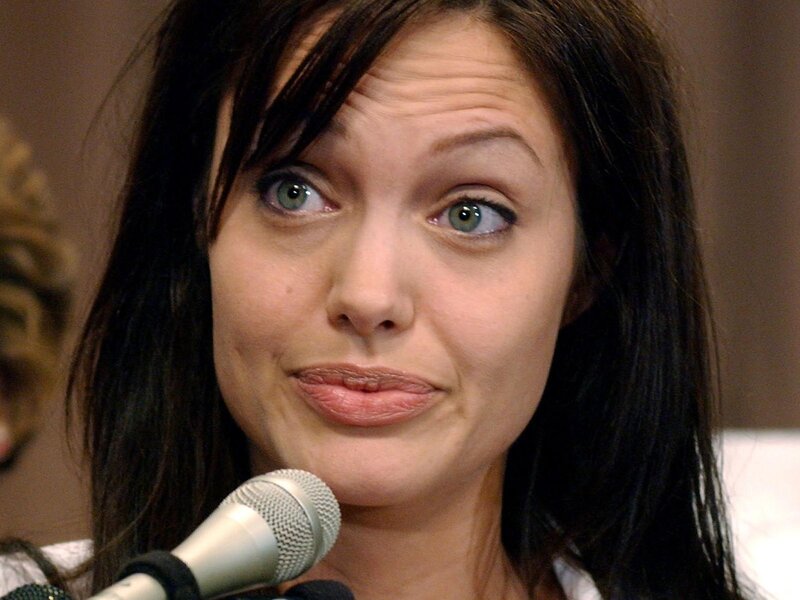 Angelina Jolie at a press event