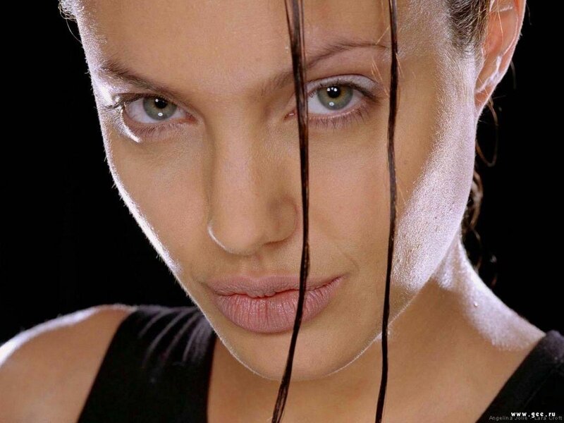 Angelina Jolie close-up portrait