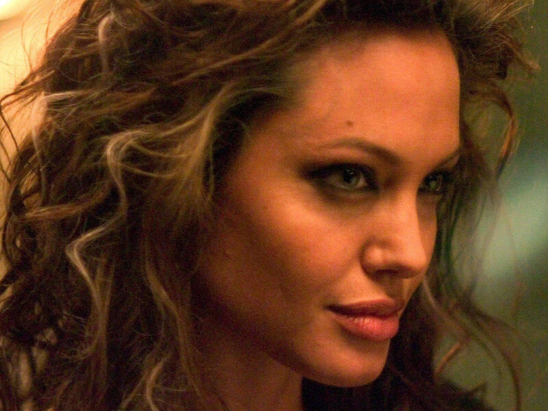 Angelina Jolie close-up portrait