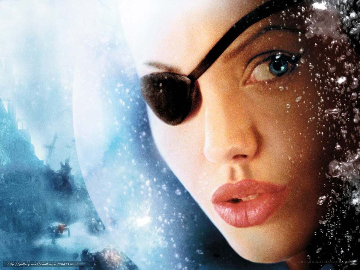 Angelina Jolie in a movie scene