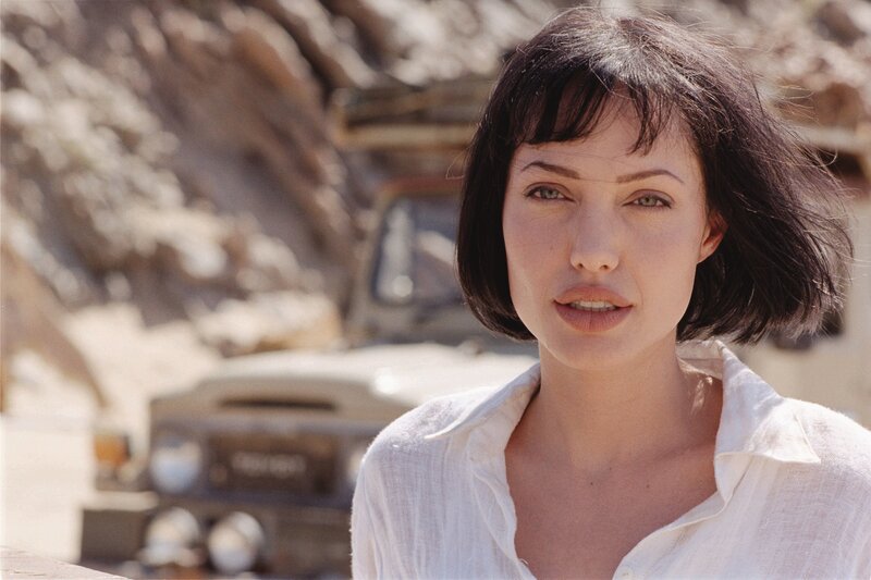 Angelina Jolie in desert scene
