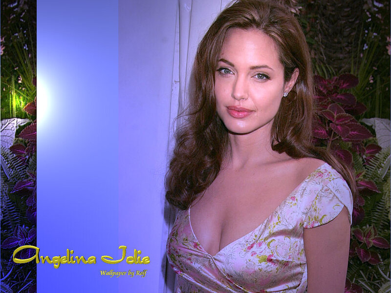 Angelina Jolie in floral dress