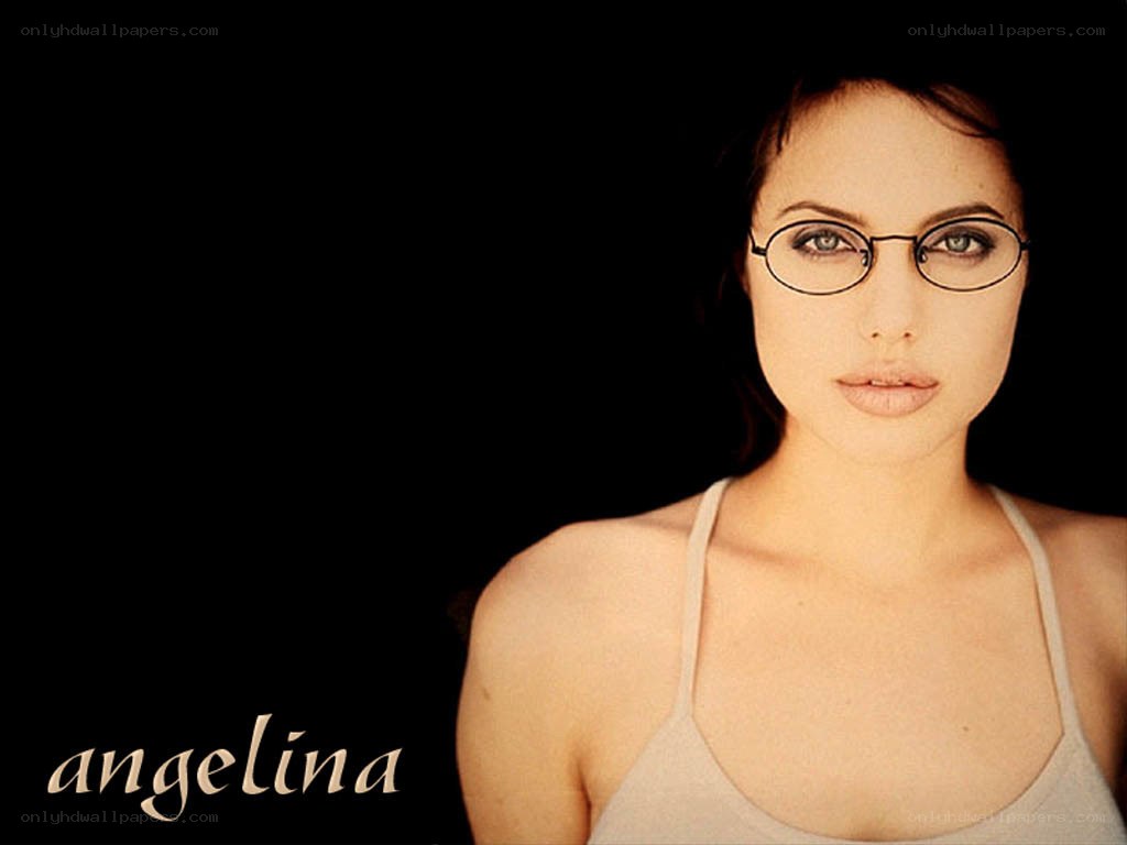Angelina Jolie in glasses
