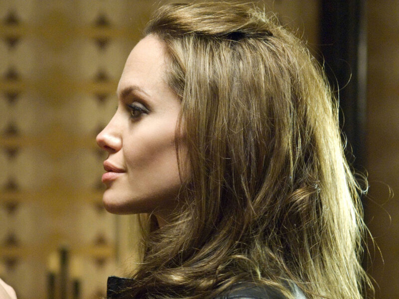 Angelina Jolie in profile