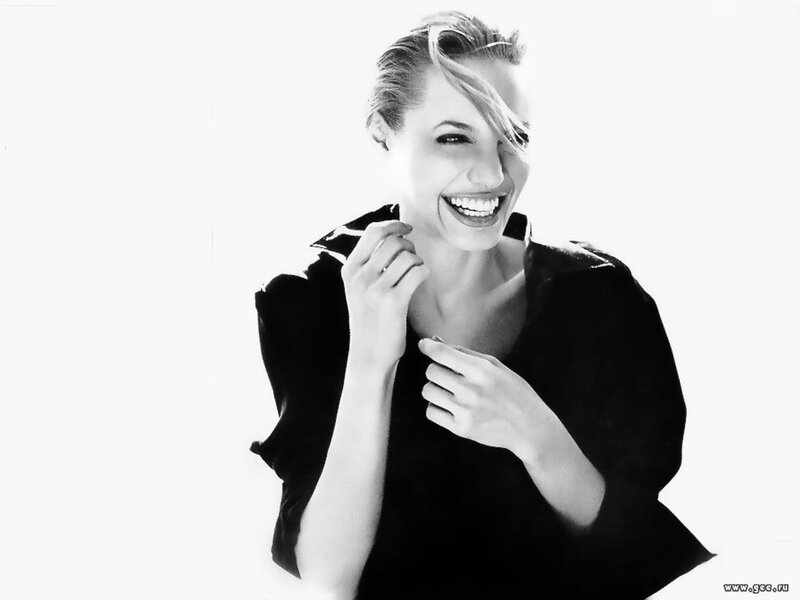 Angelina Jolie laughing