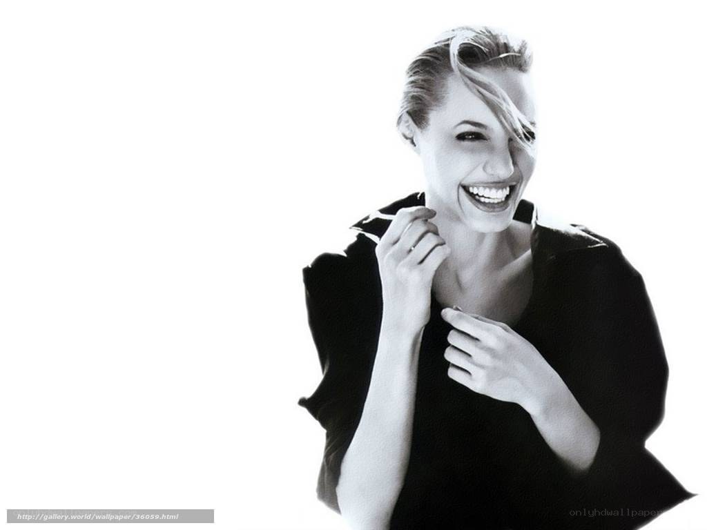 Angelina Jolie laughing