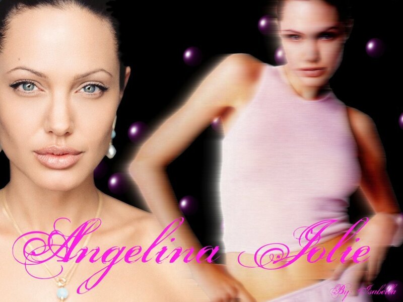 Angelina Jolie portrait collage