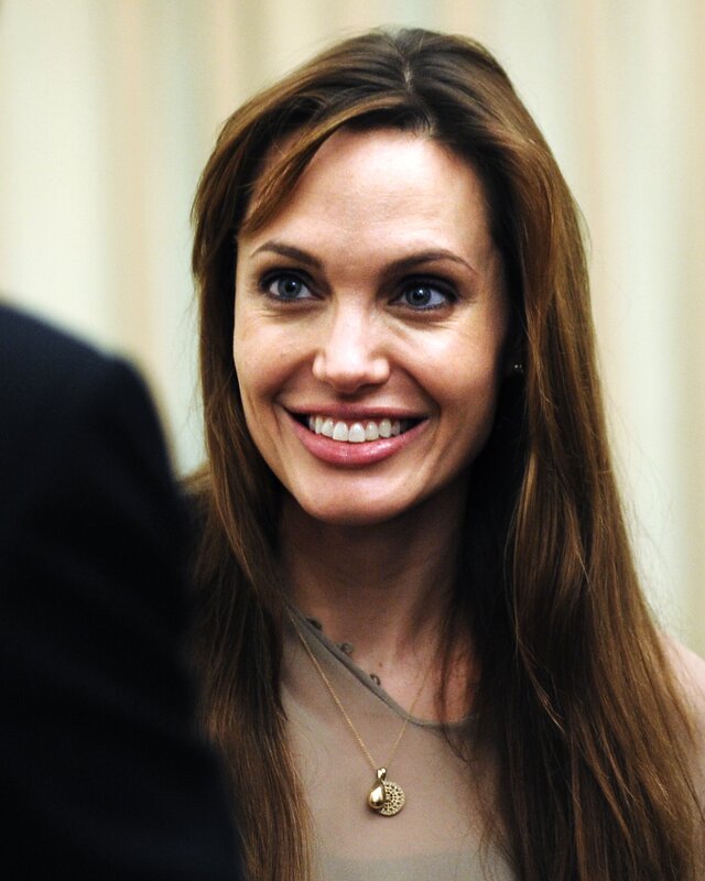 Angelina Jolie smiling