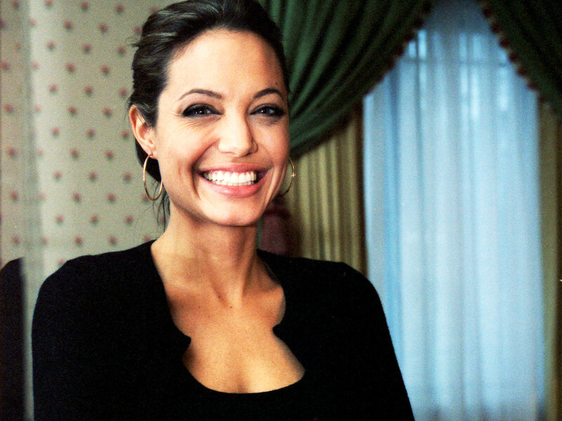 Angelina Jolie smiling