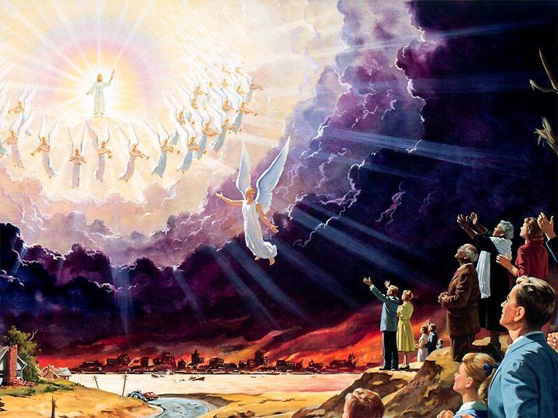 Angels Ascending to Heaven — Purple