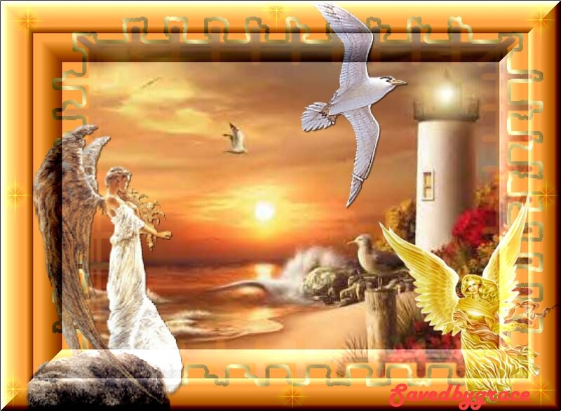 Angels at Sunset Beach