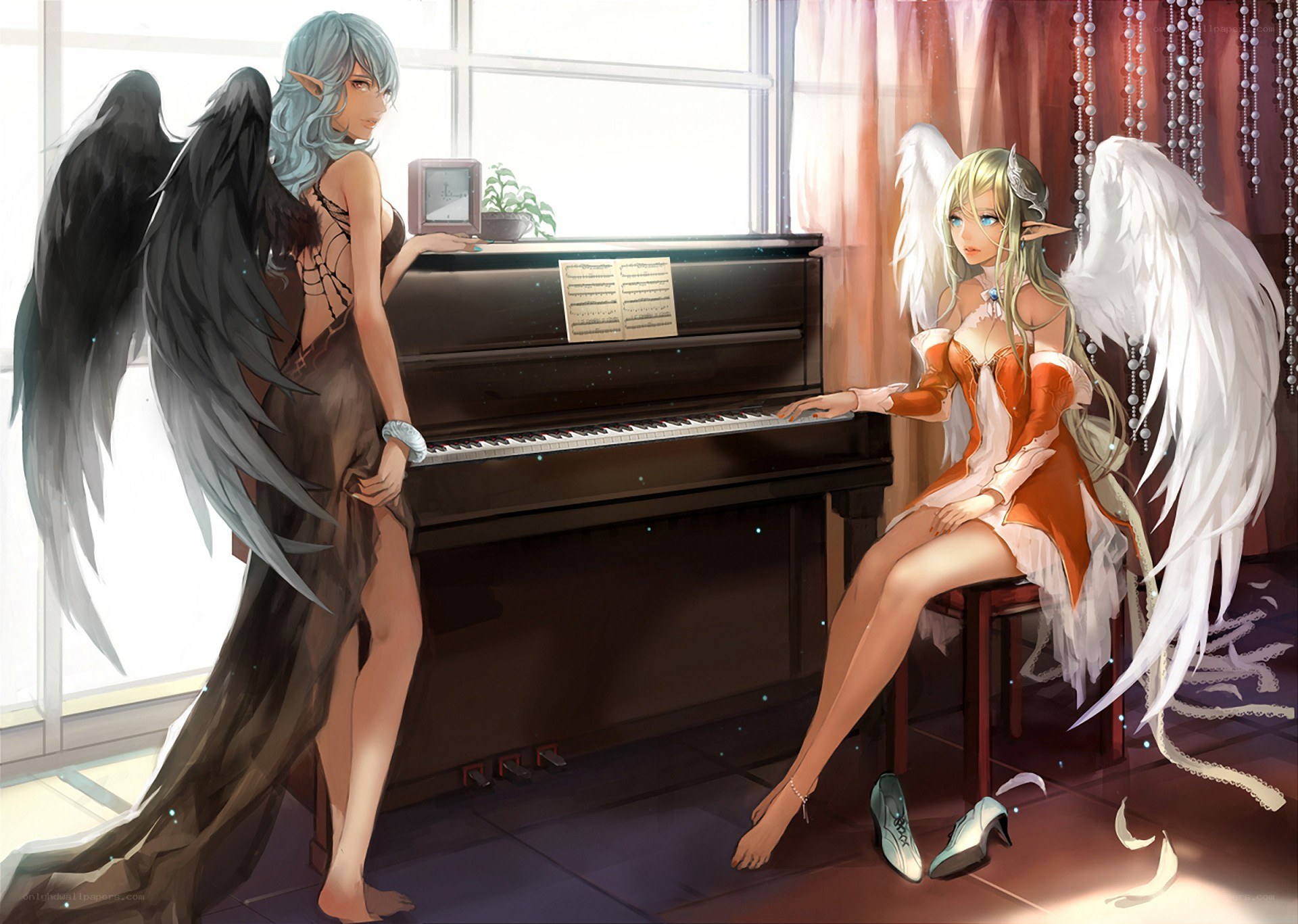 Angels at the piano