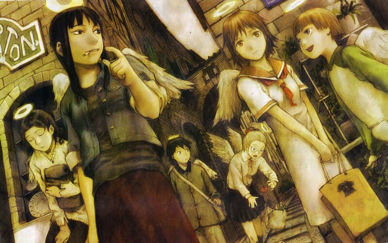 angels in a city alley