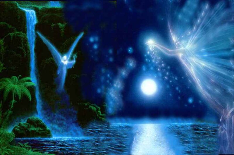 Angels in a Forest — Blue