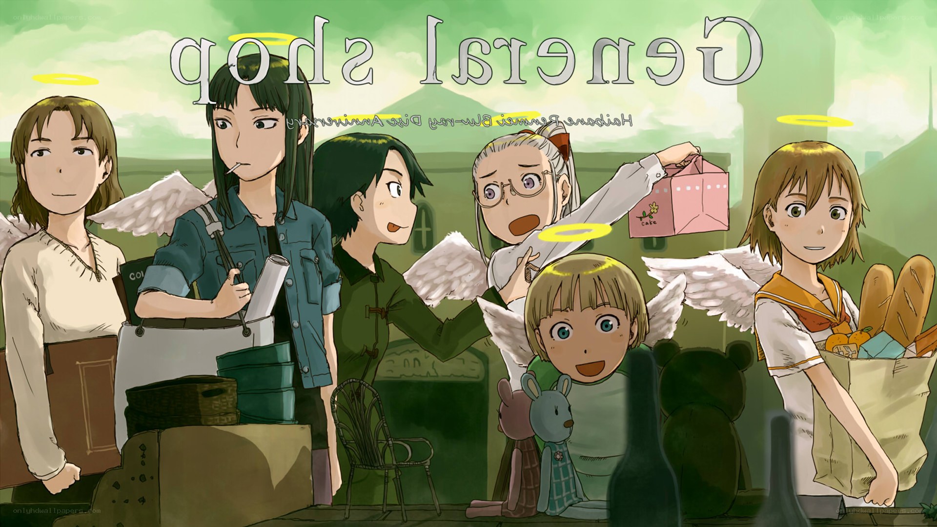 angels in a general shop