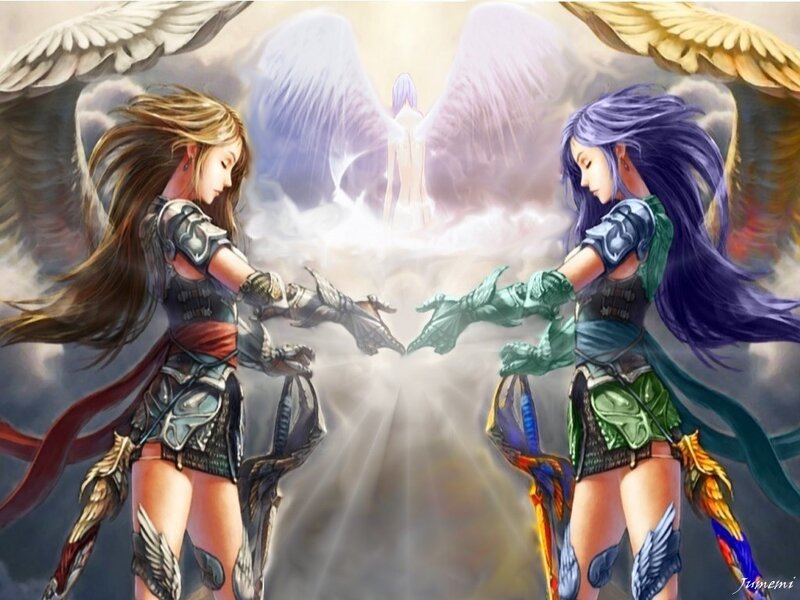 angels in battle