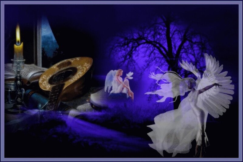 Angels in Purple Light