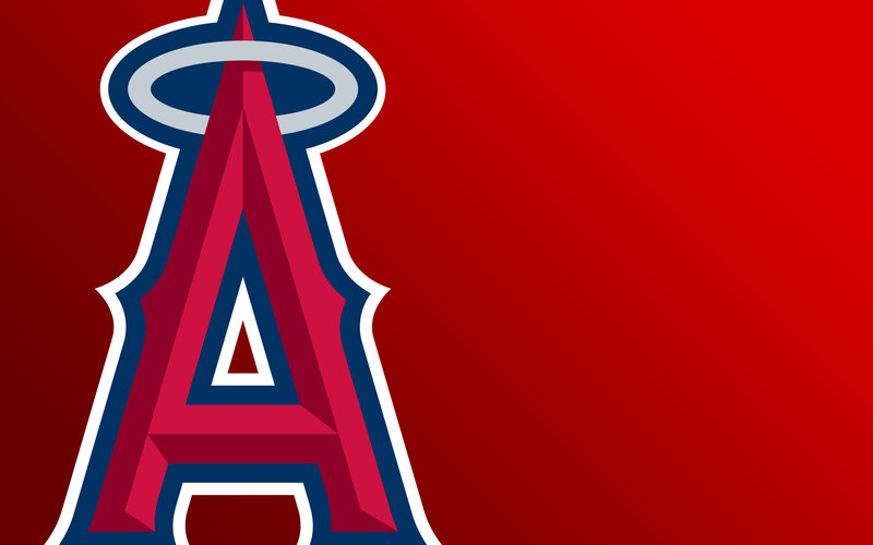 Angels Logo on Red