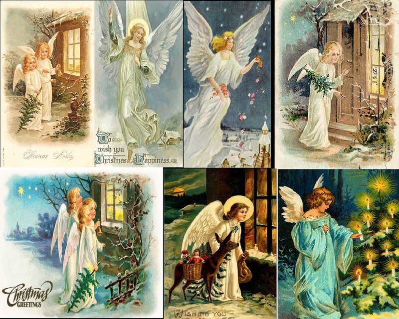 Angels on Christmas Cards