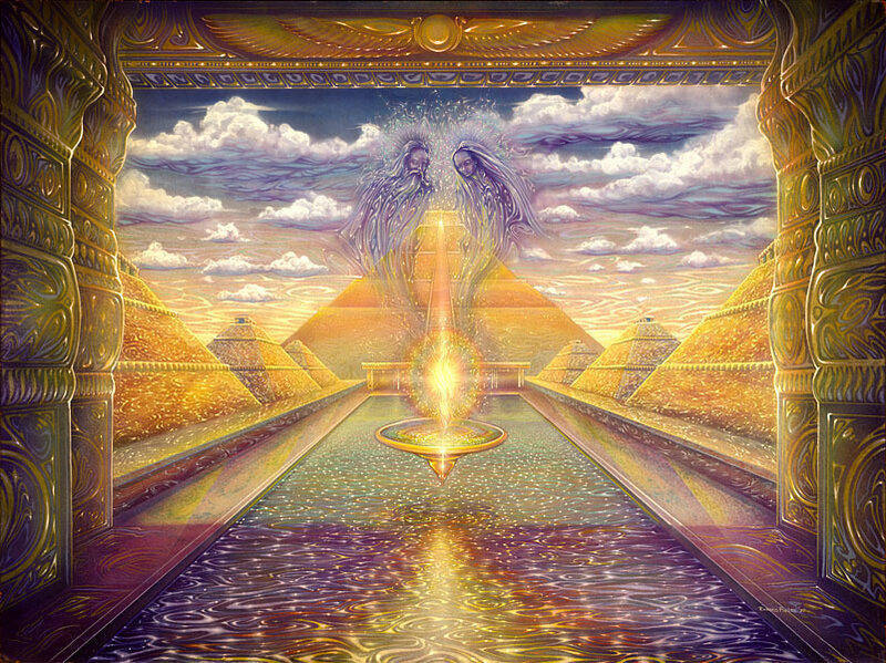 Angels over Pyramid