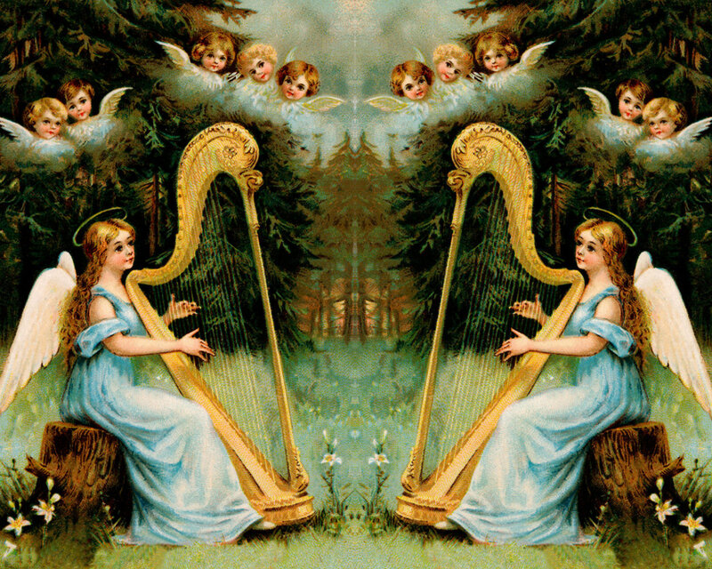 Angels Playing Harps