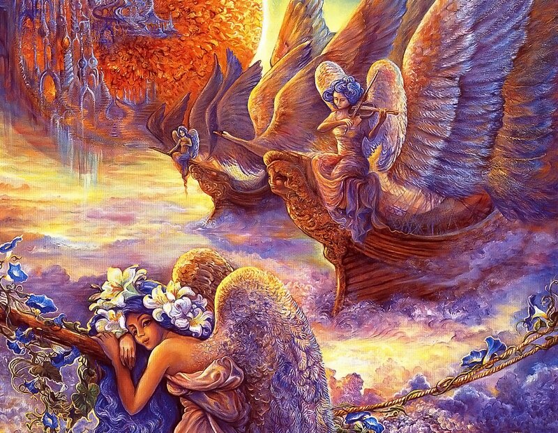 Angels Playing Music — Purple