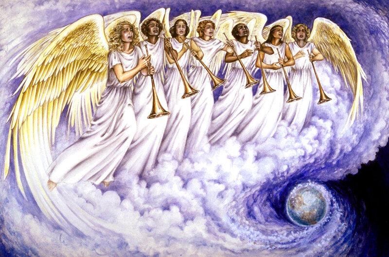 Angels Playing Trumpets